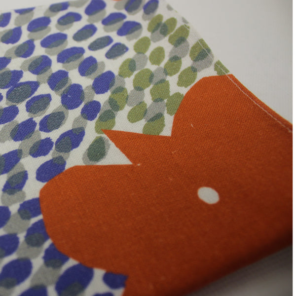 Cock-a-doodle-doo Blue (Cotton x Linen)