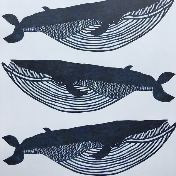 Wrapping paper:Whale