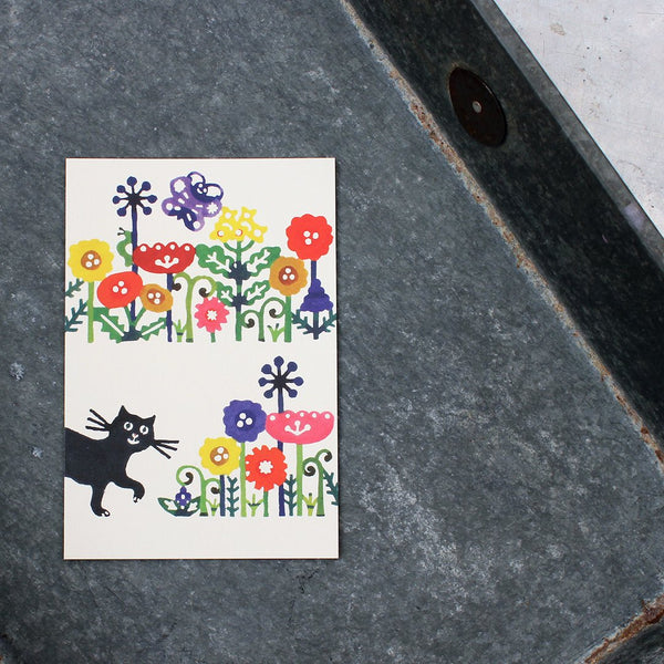 Flower and Cat
