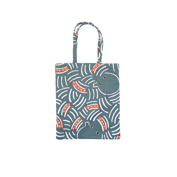 Mini Tote Bag: Octopus Gray