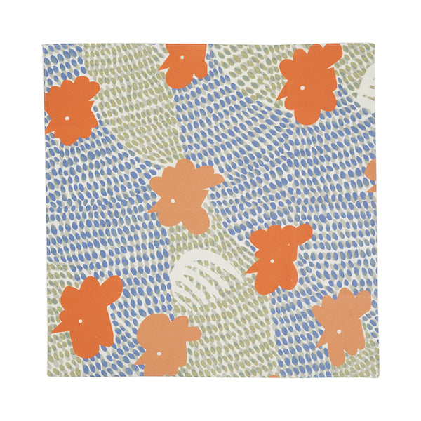 Cock-a-doodle-doo Blue (Cotton x Linen)