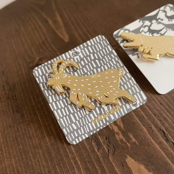 ENAMEL PIN: Goat