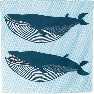 100 アクアドロップ ナガスクジラ ブルー（撥水加工）